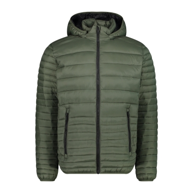 CMP quilted jacket with hood and 3M Thinsulate padding green men